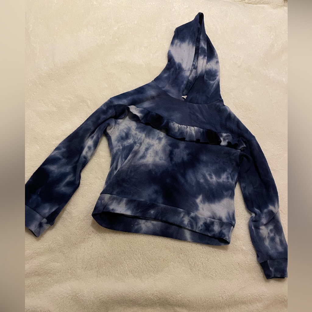 Blue Tie-Dye Hoodie